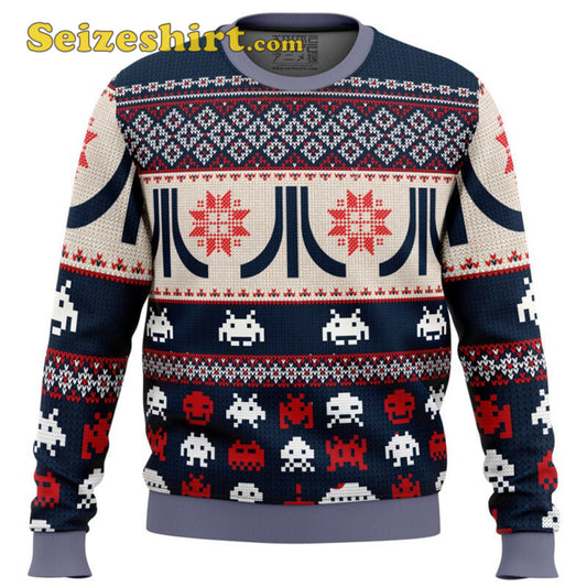 Atari Classic Ugly Boys Ugly Christmas Sweater - Holiday Gift product image