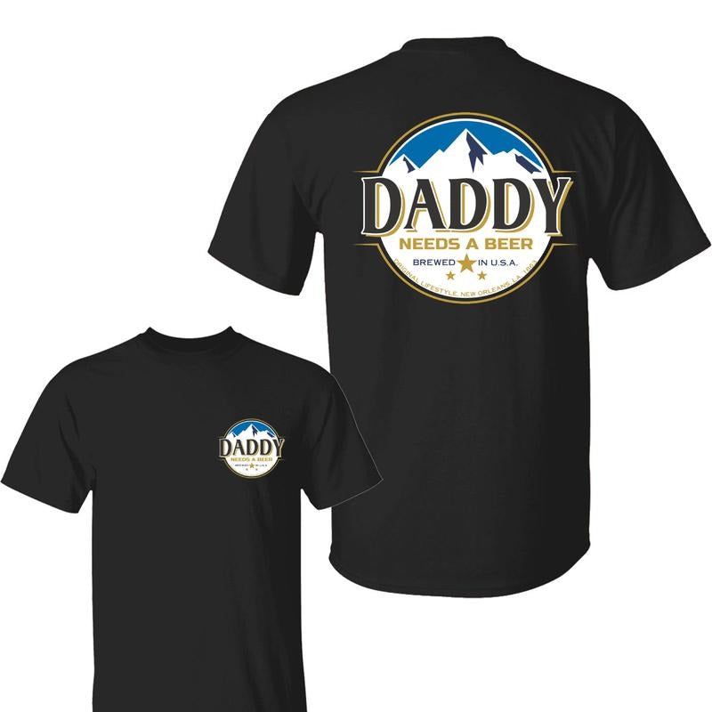 Athletic Daddy Pappy Needs Beer Logo Busch - Adult & Kids T-Shirts, Sweatshirts & Hoodies apparel design preview 1