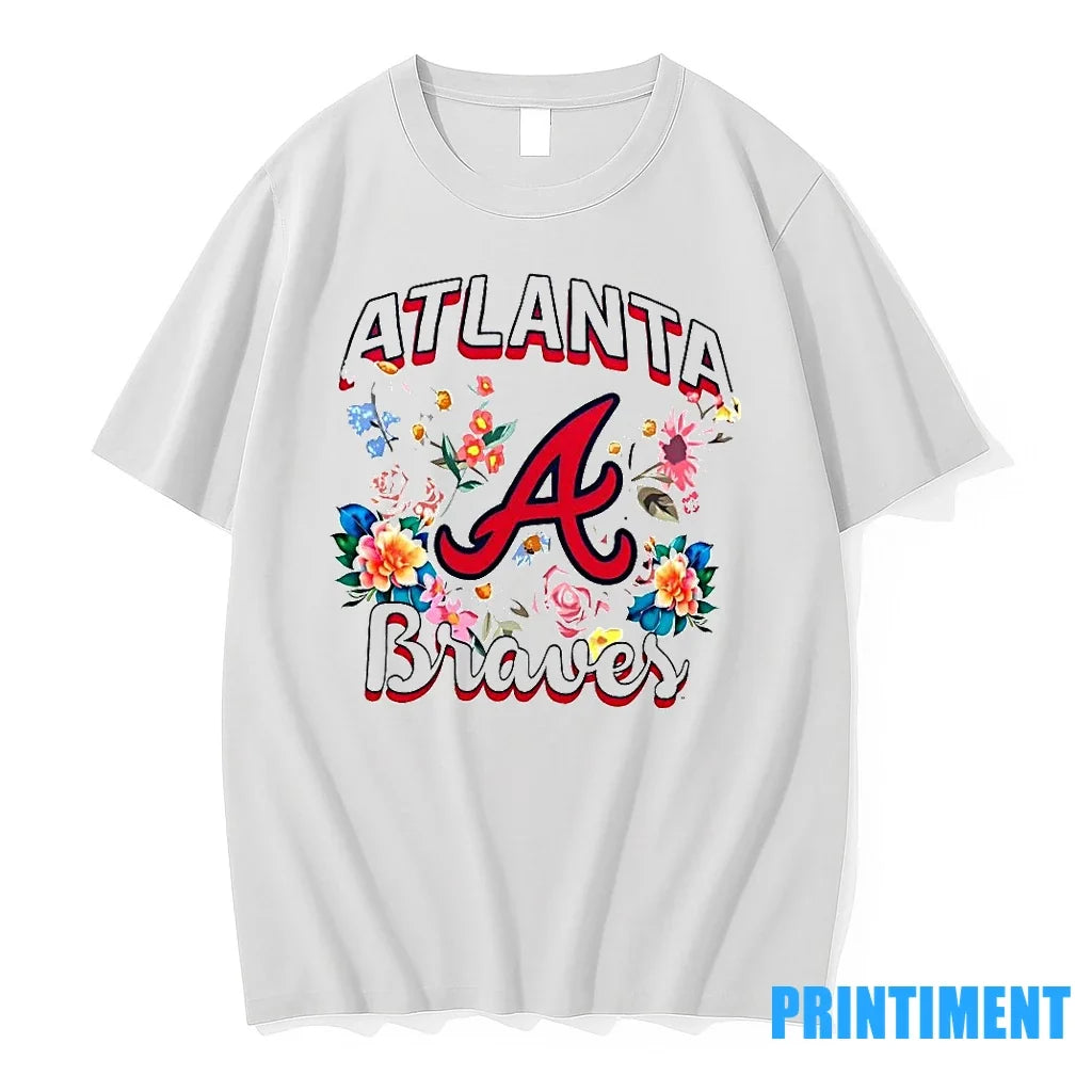 Atlanta Braves Flowers Graphic Sweater - Adult & Kids T-Shirts, Sweatshirts & Hoodies apparel design preview 1