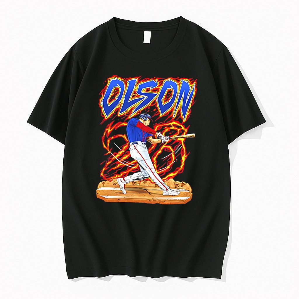 Atlanta Braves Matt Olson Hand Drawn Artwork Sweater - Adult & Kids T-Shirts, Sweatshirts & Hoodies apparel design preview 1