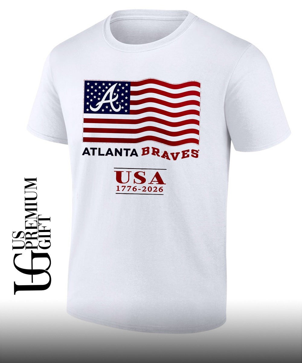 Atlanta Braves USA 1776-2026 - Adult & Kids T-Shirts, Sweatshirts & Hoodies apparel design preview 1