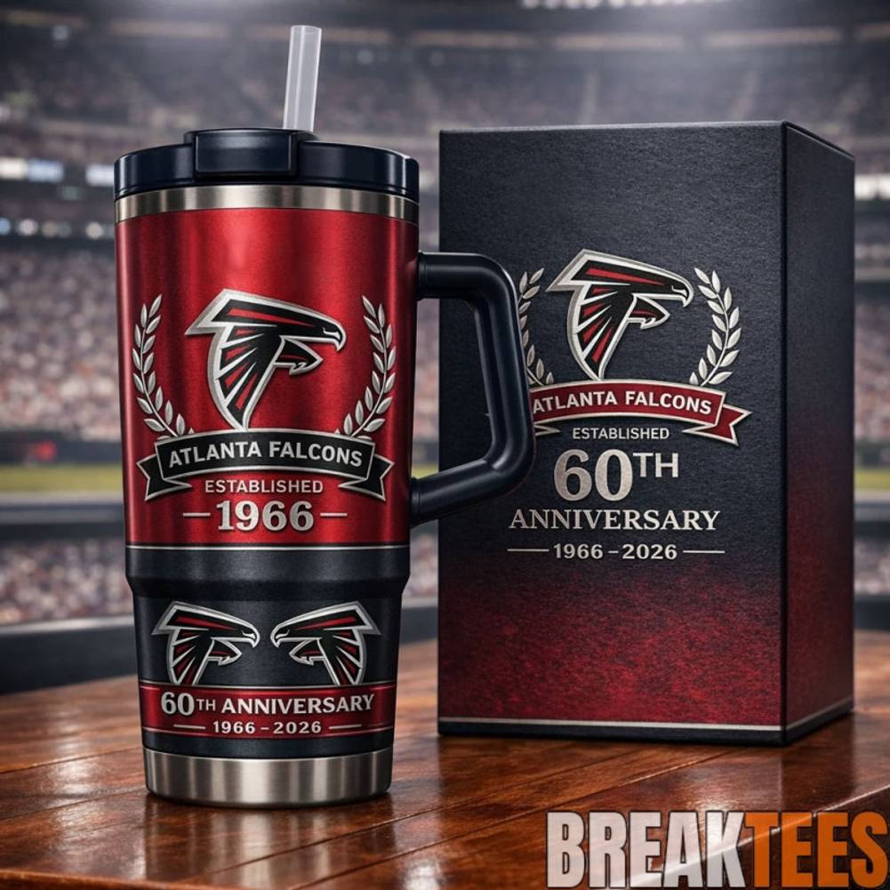 Atlanta Falcons 60th Anniversary YETI Tumbler - Adult & Kids T-Shirts, Sweatshirts & Hoodies apparel design preview 1
