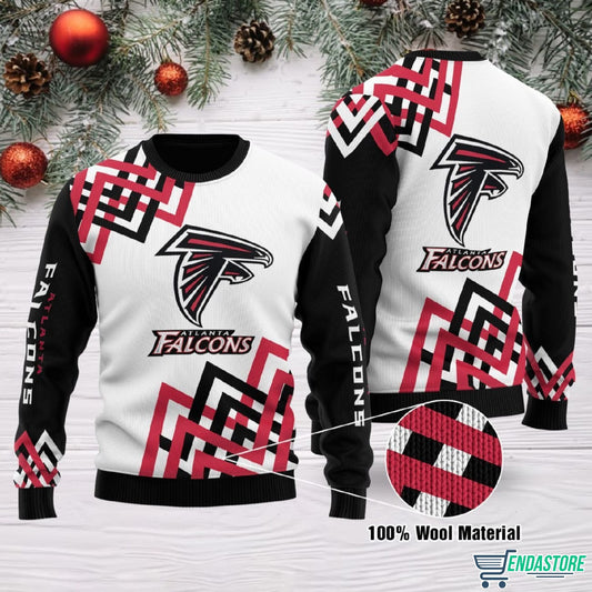 Atlanta Falcons All Over Print 3D 3D Ugly Christmas Sweater - Holiday Gift product image