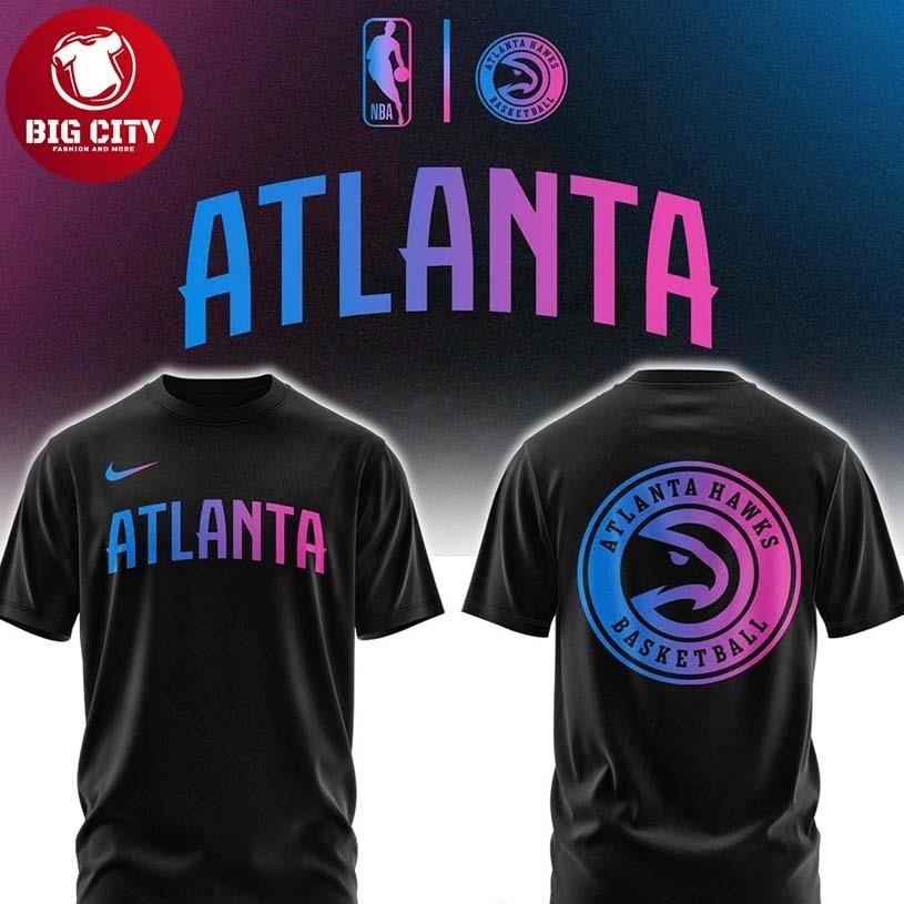 Atlanta Hawks x Cyberpunk Night 2026 NBA Champs Two - Adult & Kids T-Shirts, Sweatshirts & Hoodies apparel design preview 1