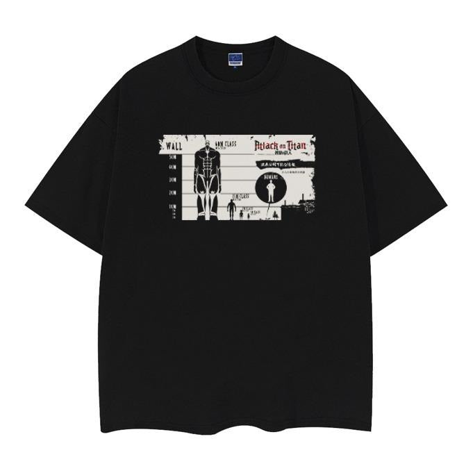 Attack Titan "Illustration" Vintage Anime 100% Cotton - Adult & Kids T-Shirts, Sweatshirts & Hoodies apparel design preview 1