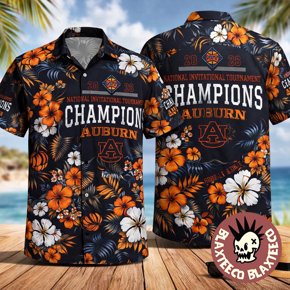Auburn Tigers Men's Basketball 2026 NIT Champions - Adult & Kids T-Shirts, Sweatshirts & Hoodies apparel design preview 1