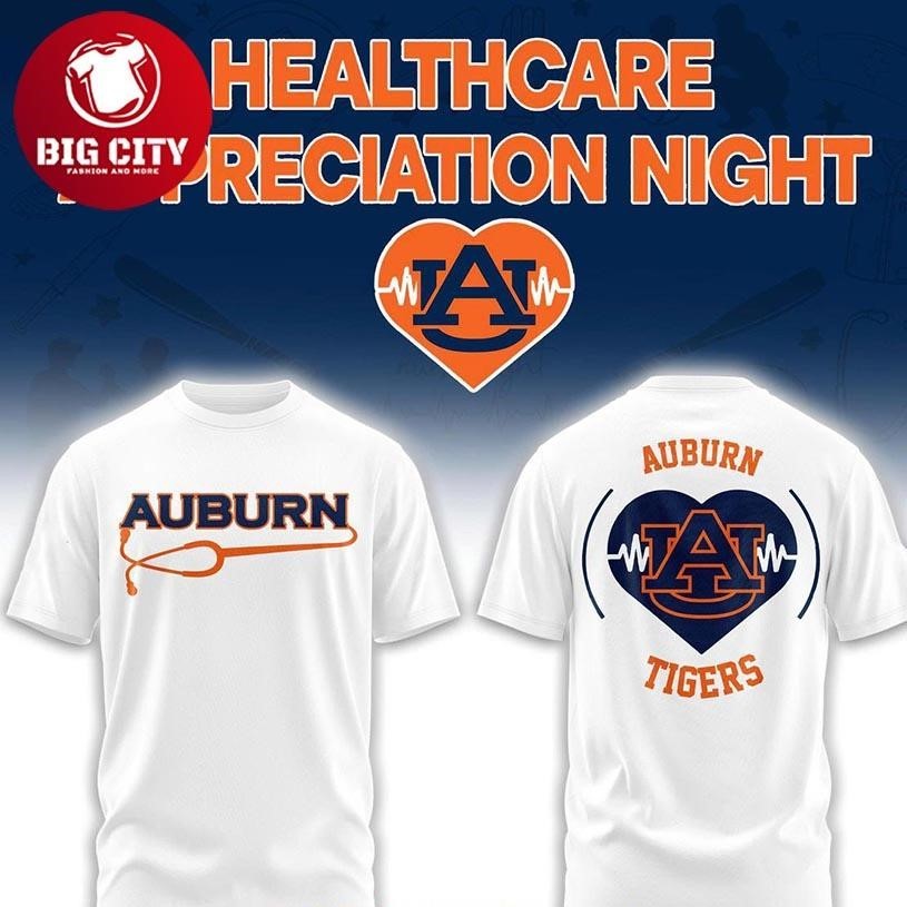 Auburn Tigers x Healthcare Appreciation Night 2026 - Adult & Kids T-Shirts, Sweatshirts & Hoodies apparel design preview 1