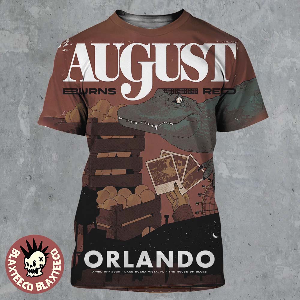 August Burns Red Lake Buena Vista Florida 2026 Venue - Adult & Kids T-Shirts, Sweatshirts & Hoodies apparel design preview 1