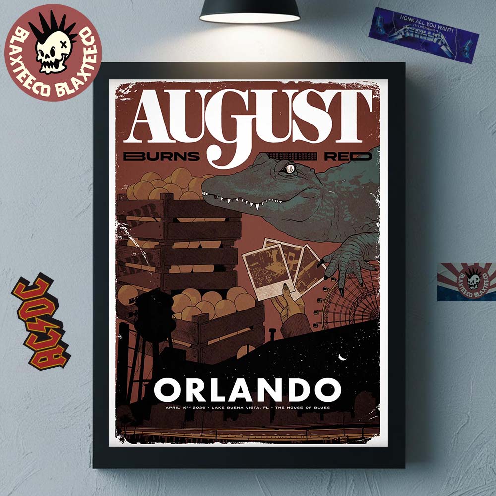 August Burns Red Lake Buena Vista Florida 2026 Venue - Adult & Kids T-Shirts, Sweatshirts & Hoodies apparel design preview 1