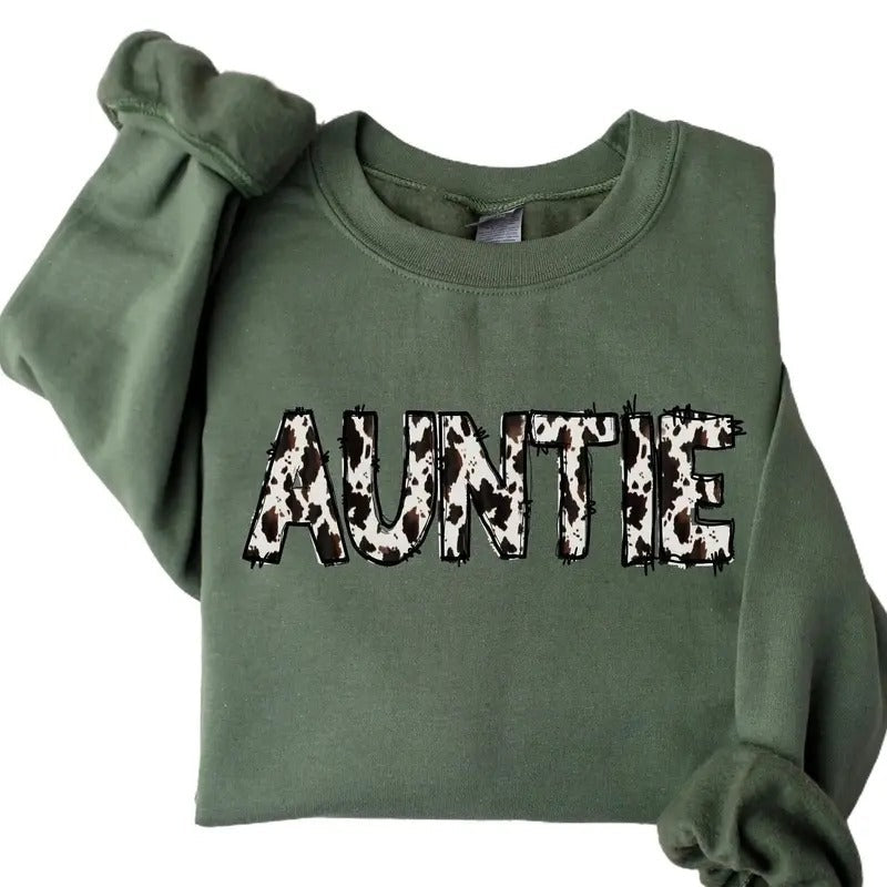 Auntie Buffalo Plaid Cow Pattern Aunt Be Underwear - Adult & Kids T-Shirts, Sweatshirts & Hoodies apparel design preview 1