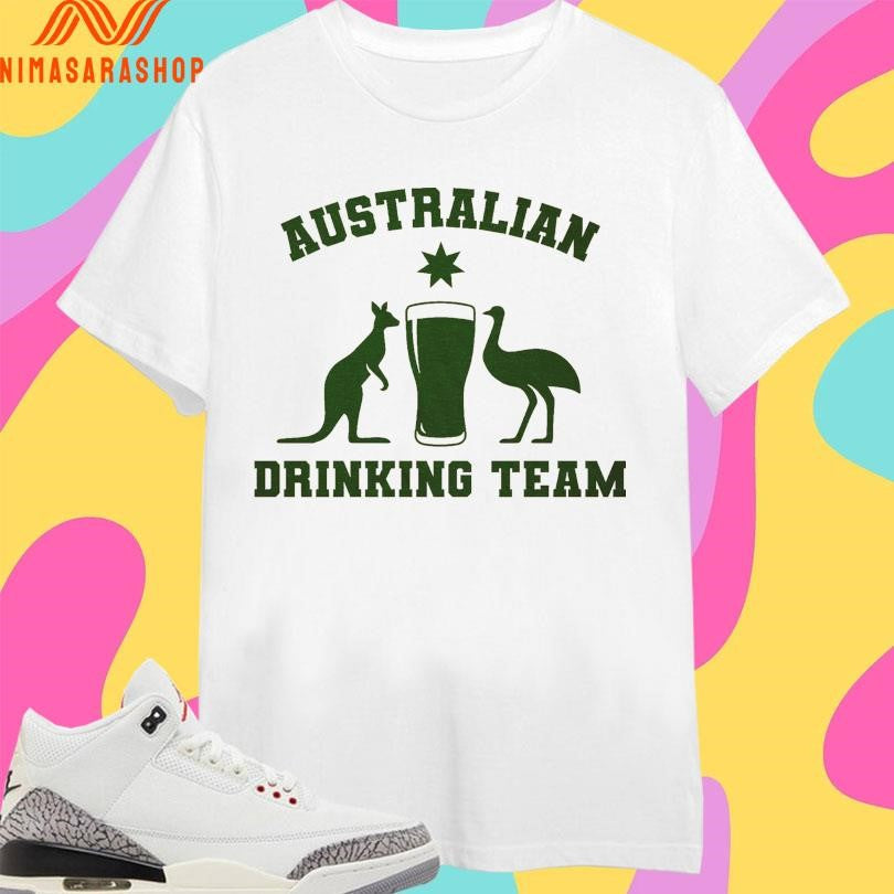 Australian Drinking Team - Adult & Kids T-Shirts, Sweatshirts & Hoodies apparel design preview 1
