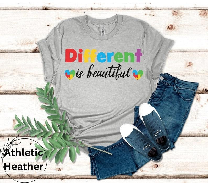 Autism Awareness Different Is Mom Neurodiversity - Adult & Kids T-Shirts, Sweatshirts & Hoodies apparel design preview 1