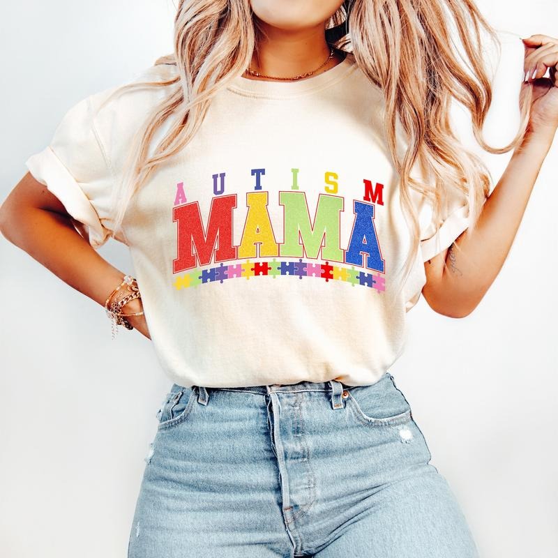 Autism Mama Awareness Advocate - Adult & Kids T-Shirts, Sweatshirts & Hoodies apparel design preview 1
