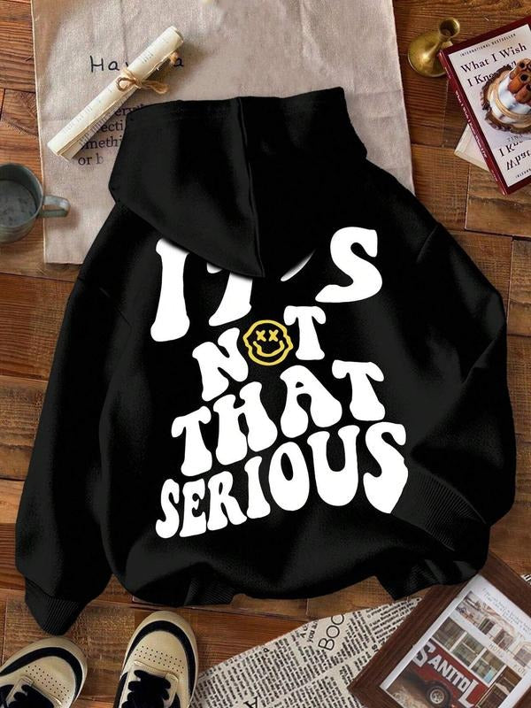 Autumn Winter New Casual Letter Print Loose Fit - Adult & Kids T-Shirts, Sweatshirts & Hoodies apparel design preview 1