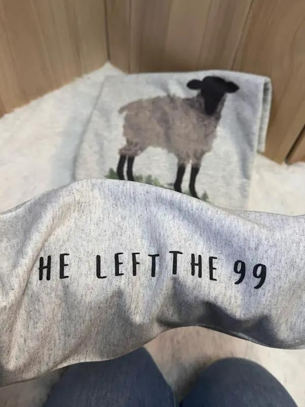 Autumn Winter Sheep Pattern Print Round Neck Soft - Adult & Kids T-Shirts, Sweatshirts & Hoodies apparel design preview 1