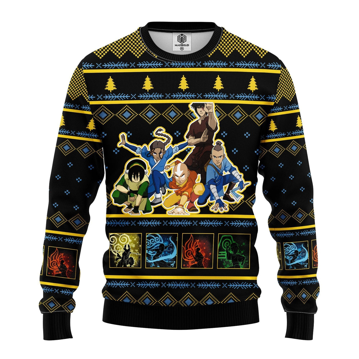Avatar last Airbender 3D Ugly Christmas Sweater - Holiday Gift product image