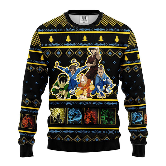 Avatar last Airbender 3D Ugly Christmas Sweater - Holiday Gift product image