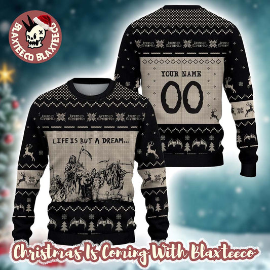Avenged Sevenfold Life Is A Dream Personalized Ugly Christmas Sweater - Holiday Gift product image