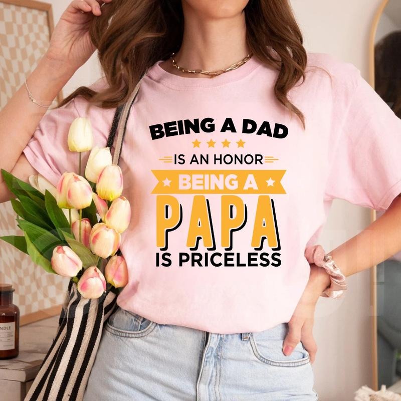 Awesome Being Dad Is Honor Papa Priceless Funny All - Adult & Kids T-Shirts, Sweatshirts & Hoodies apparel design preview 1