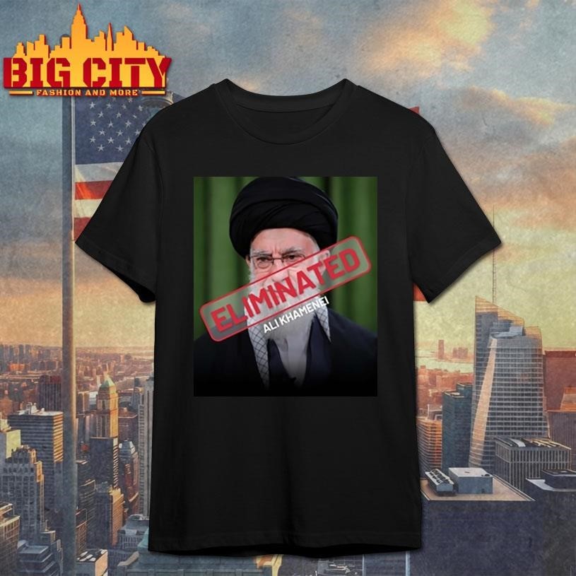 Ayatollah Ali Khamenei Eliminated - Adult & Kids T-Shirts, Sweatshirts & Hoodies apparel design preview 1