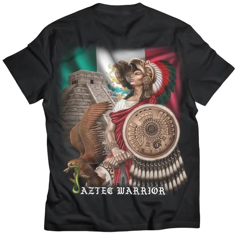 Aztec Warrior Back Cotton Menswear - Adult & Kids T-Shirts, Sweatshirts & Hoodies apparel design preview 1