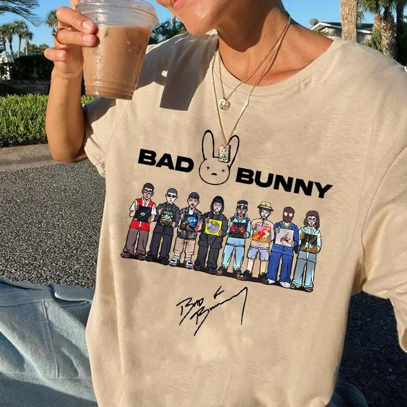B Bunny Albums Debi Tirar Mas Fotos Latin Music - Adult & Kids T-Shirts, Sweatshirts & Hoodies apparel design preview 1