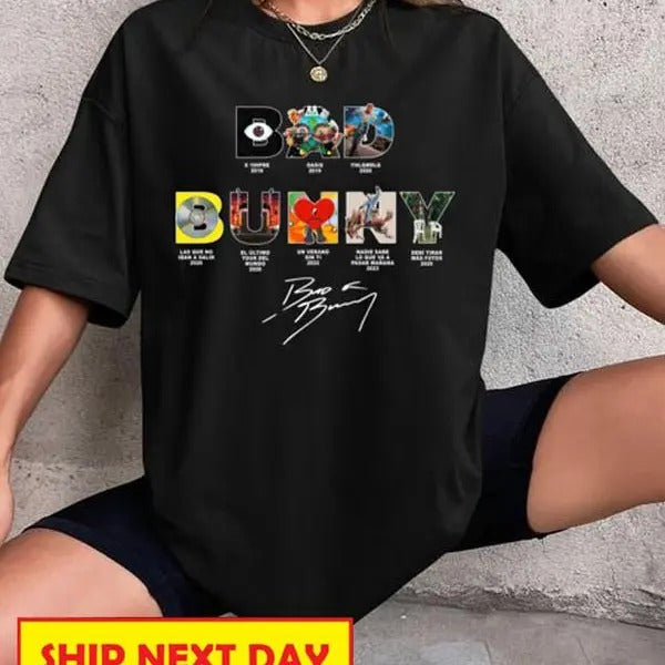 B..D Bunny Retro Vintage BB Fans Music Lover BFF - Adult & Kids T-Shirts, Sweatshirts & Hoodies apparel design preview 1
