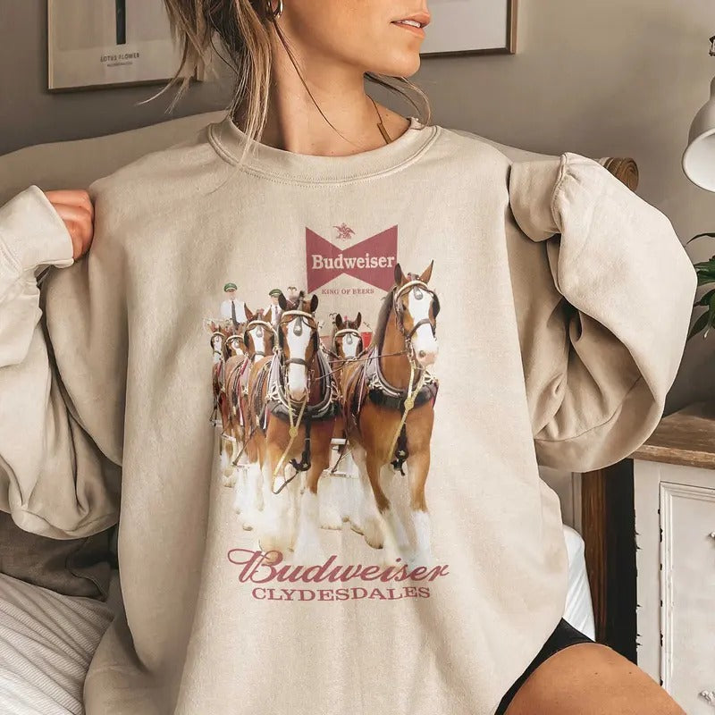 B.Ud.Wei.Se.R Clydesdales Blend Classic Fit 100% - Adult & Kids T-Shirts, Sweatshirts & Hoodies apparel design preview 1