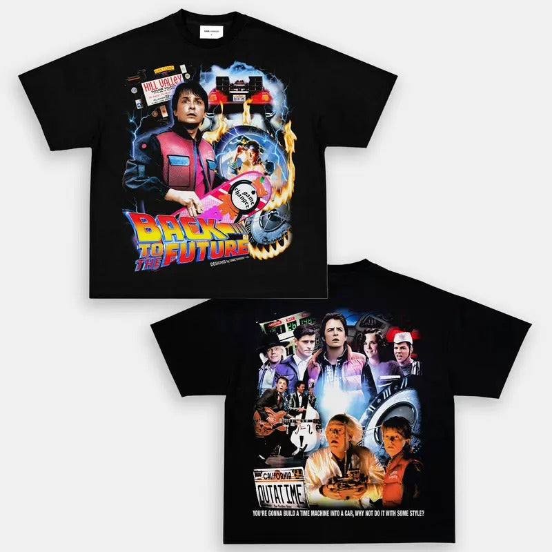 BACK FUTURE V2 Trending Movie Vintage 90s Fans Him - Adult & Kids T-Shirts, Sweatshirts & Hoodies apparel design preview 1