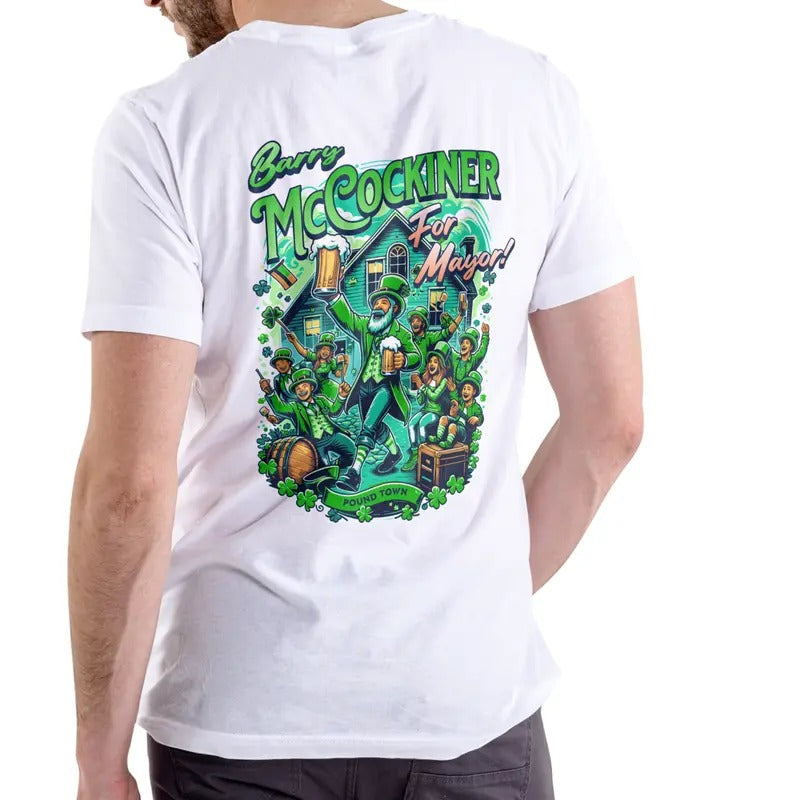 BARRY MCCOCKINER MAYOR Cotton Menswear Top - Adult & Kids T-Shirts, Sweatshirts & Hoodies apparel design preview 1
