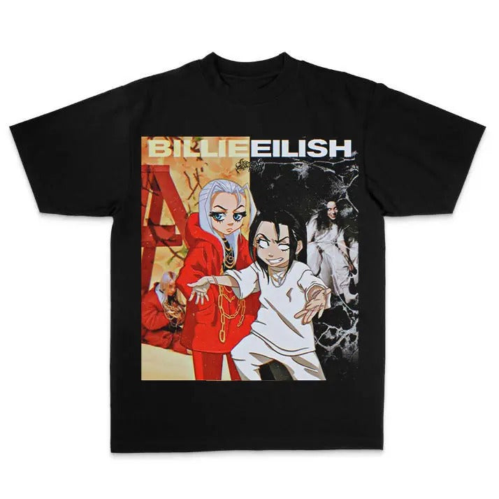 BBillieeee Eilishhh AI Photo Anime Rnb - Adult & Kids T-Shirts, Sweatshirts & Hoodies apparel design preview 1