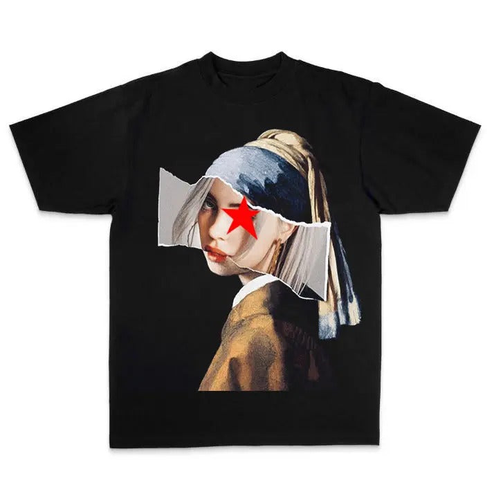 BBillieeee Eilishhh Photo "Girl Pearl Earring" Rnb - Adult & Kids T-Shirts, Sweatshirts & Hoodies apparel design preview 1