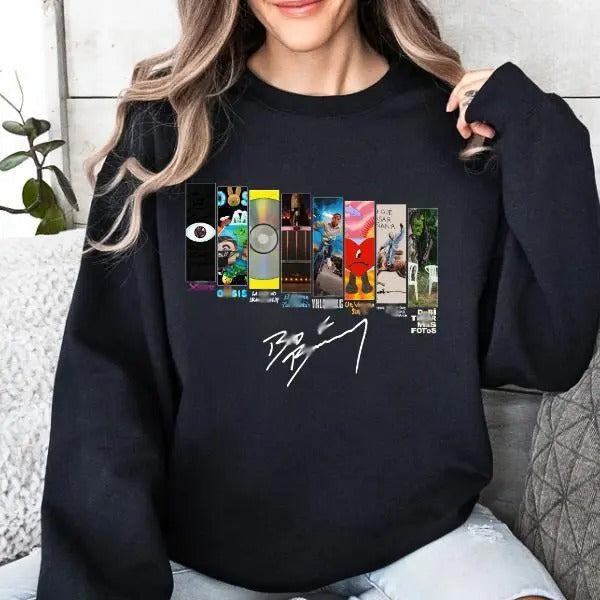 BBunny Albums Debi Tirar Mas Fotos Latin Music - Adult & Kids T-Shirts, Sweatshirts & Hoodies apparel design preview 1