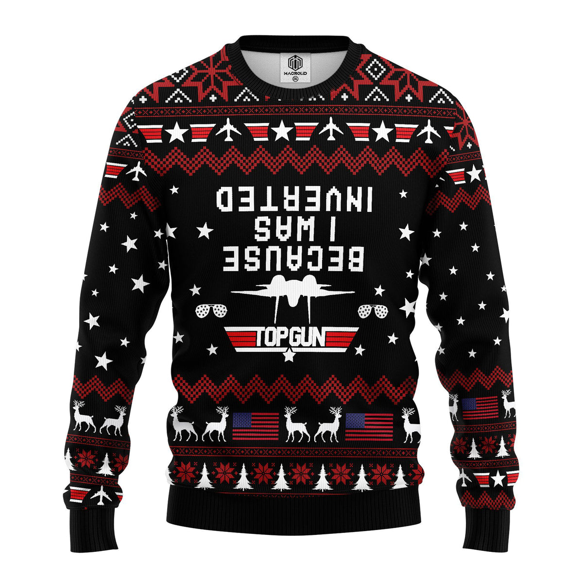 Because i was inverted 3D Ugly Christmas Sweater - Holiday Gift product image
