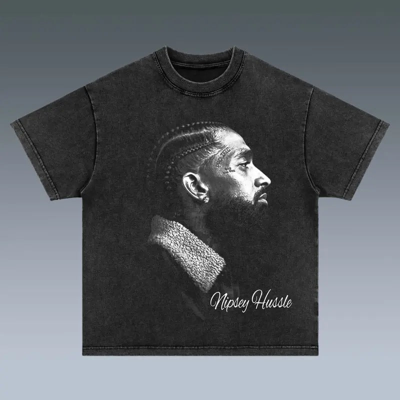 BIG FACE NIPSEY Print Short Sleeve Menswear Top - Adult & Kids T-Shirts, Sweatshirts & Hoodies apparel design preview 1