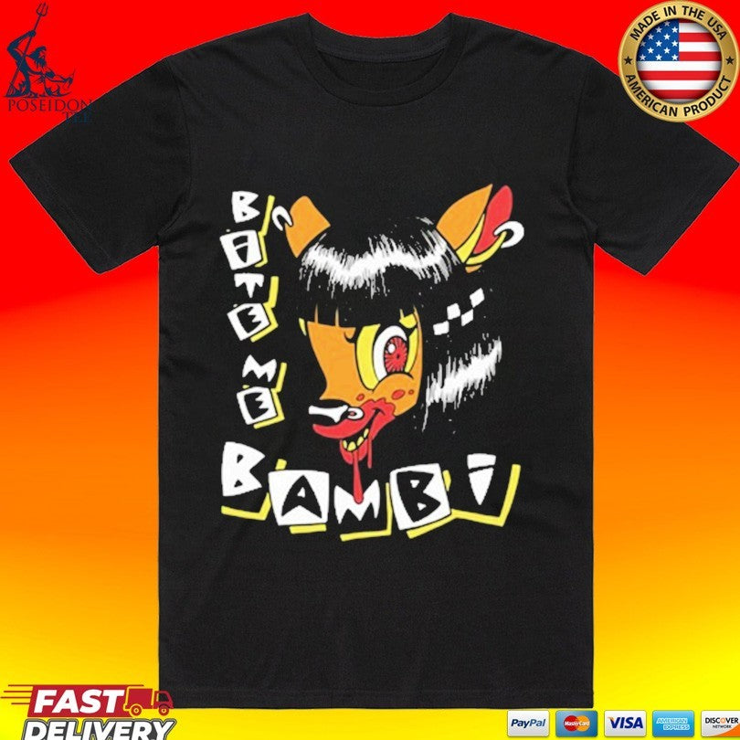 Bite Me Bambi - Adult & Kids T-Shirts, Sweatshirts & Hoodies apparel design preview 1