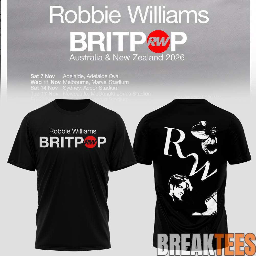 BRITPOP World Tour Australia New Zealand - Adult & Kids T-Shirts, Sweatshirts & Hoodies apparel design preview 1