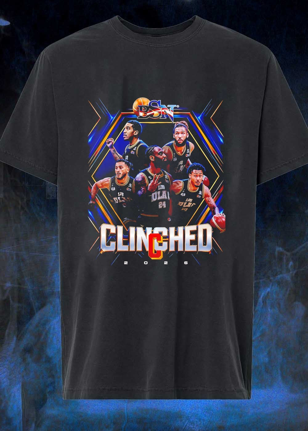 BSN Players Clinched Los Olas - Adult & Kids T-Shirts, Sweatshirts & Hoodies apparel design preview 1