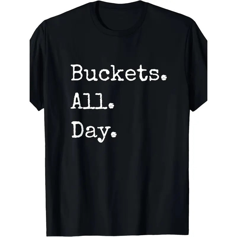 BUCKETS ALL DAY Print Crew Neck Short Sleeve Summer - Adult & Kids T-Shirts, Sweatshirts & Hoodies apparel design preview 1