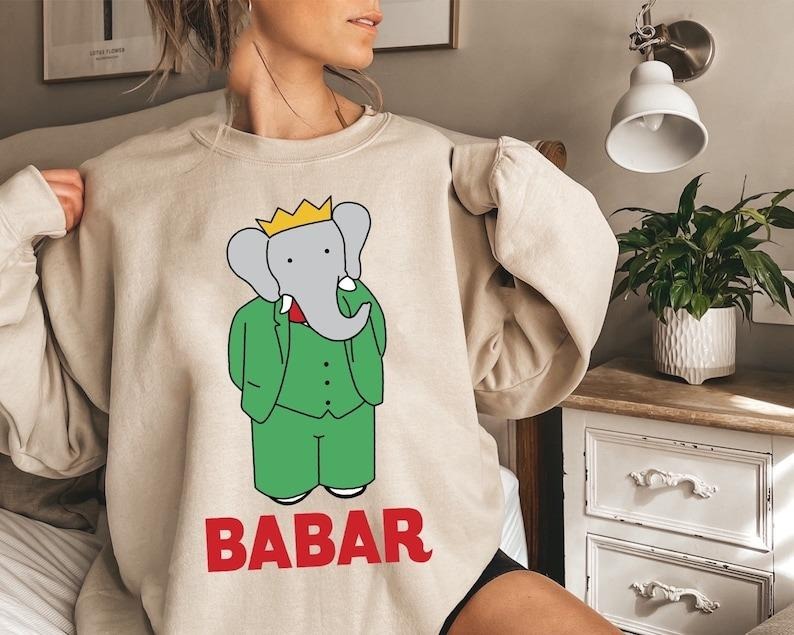 Babar Nostalgic TV Show - Adult & Kids T-Shirts, Sweatshirts & Hoodies apparel design preview 1