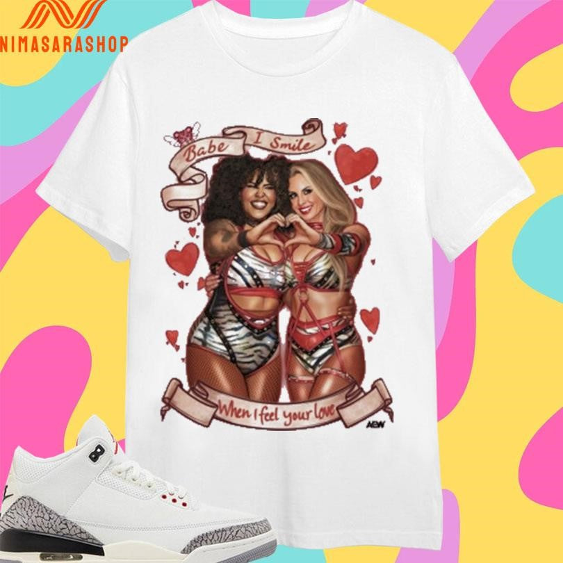 Babes Of Wrath Babe I Smile When Feel Your Love - Adult & Kids T-Shirts, Sweatshirts & Hoodies apparel design preview 1