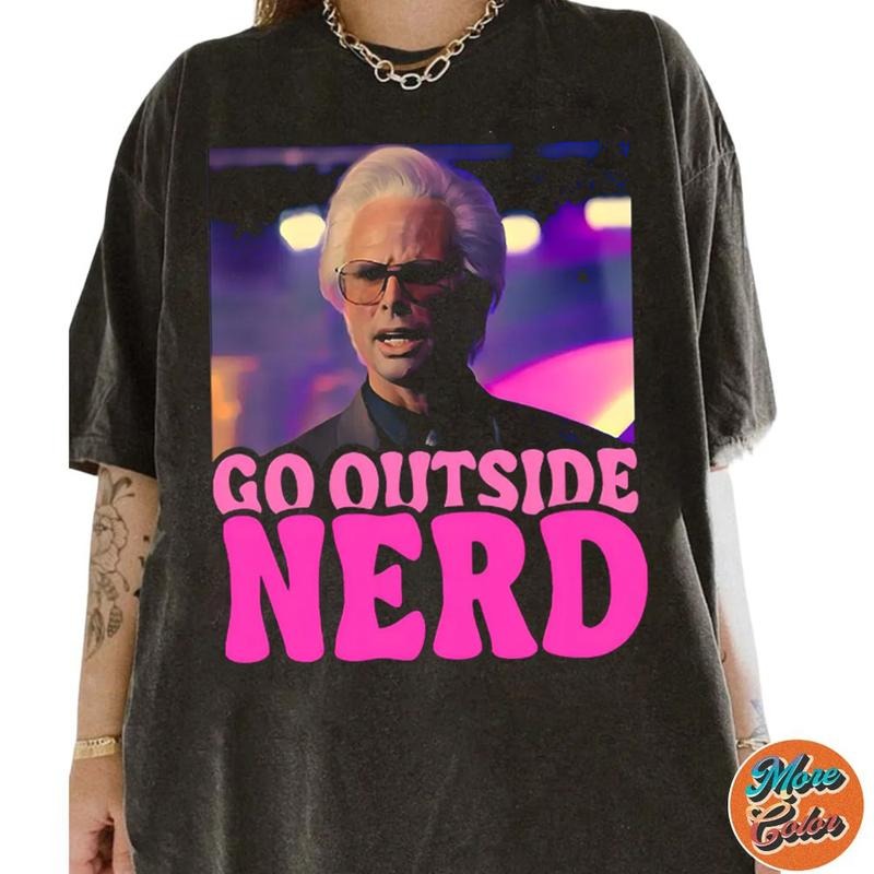 Baby Billy Go Outside Nerd Meme Cotton Crew Neck Size - Adult & Kids T-Shirts, Sweatshirts & Hoodies apparel design preview 1