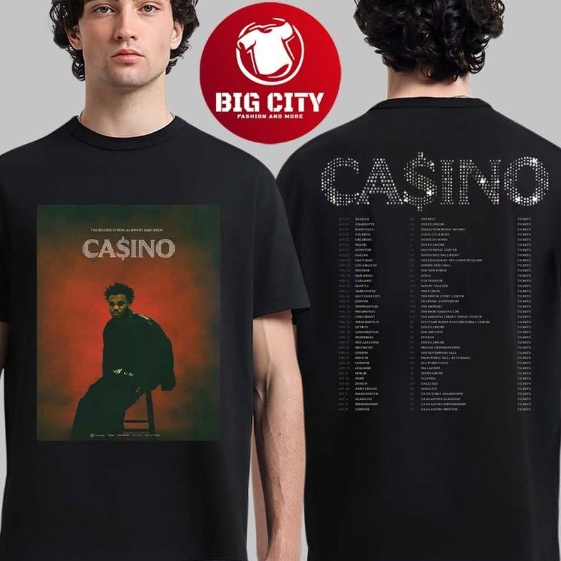 Baby Keem Casino World Tour 2026 Schedule Dates Two - Adult & Kids T-Shirts, Sweatshirts & Hoodies apparel design preview 1