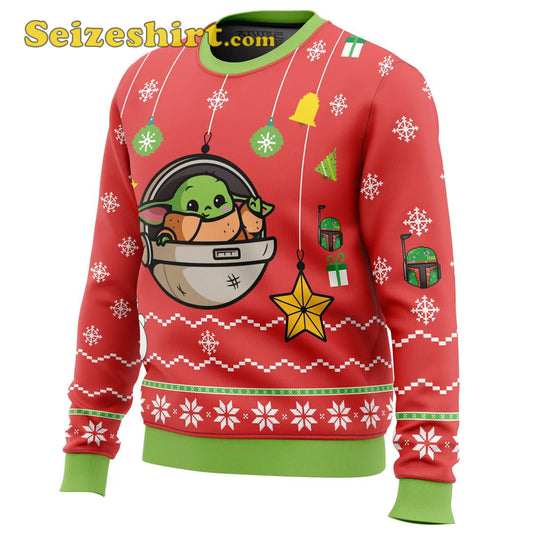 Baby Yoda Party Ugly Christmas Sweater - Holiday Gift product image