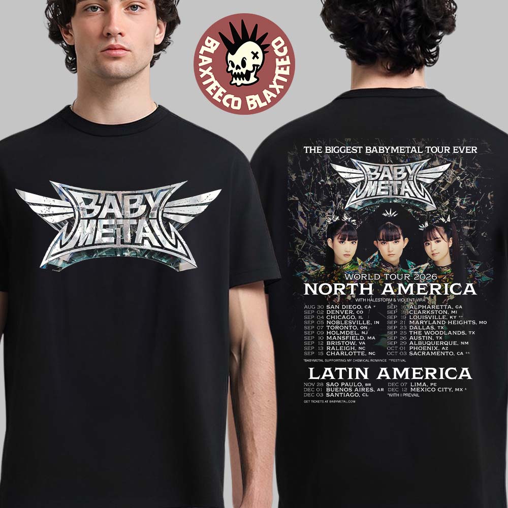 Babymetal World Tour 2026 North America And Latin - Adult & Kids T-Shirts, Sweatshirts & Hoodies apparel design preview 1