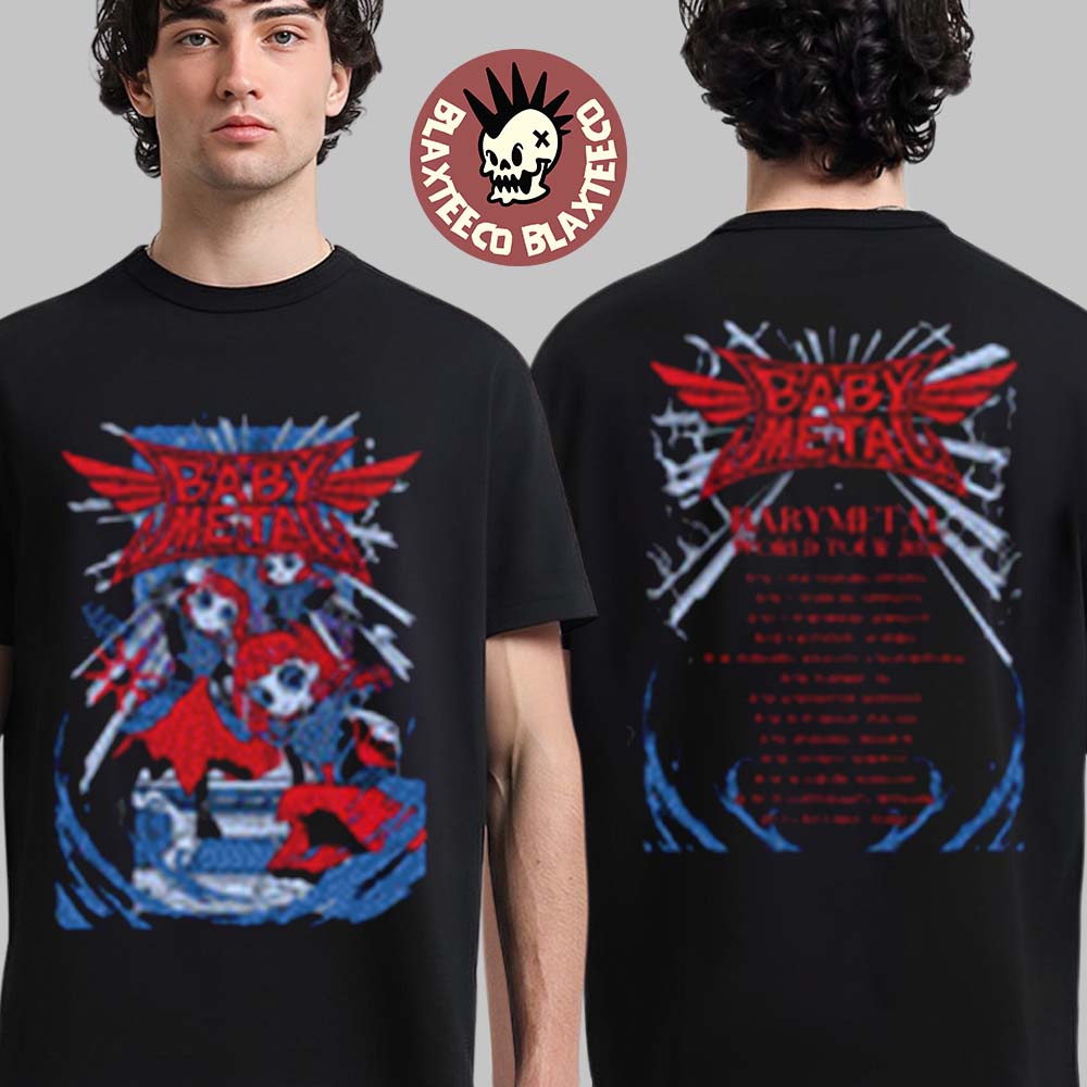 Babymetal World Tour 2026 UK And EU Merch Thunder - Adult & Kids T-Shirts, Sweatshirts & Hoodies apparel design preview 1