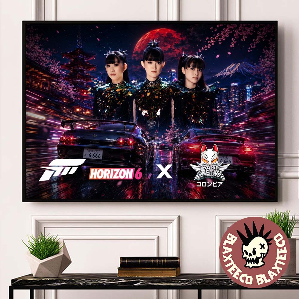Babymetal x Forza Horizon 6 White Flame Tracklist - Adult & Kids T-Shirts, Sweatshirts & Hoodies apparel design preview 1