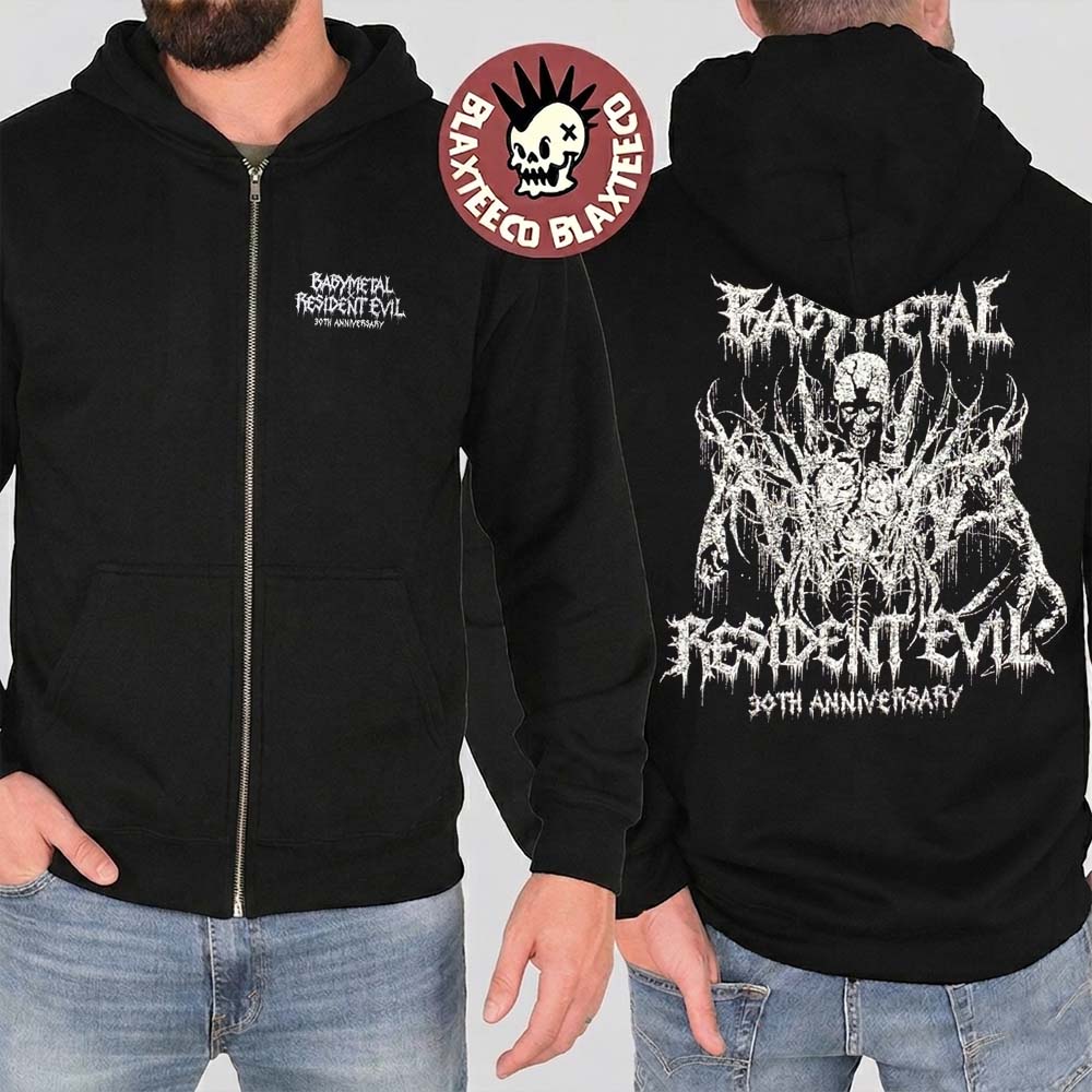 Babymetal x Resident Evil 30th Anniversary Merch - Adult & Kids T-Shirts, Sweatshirts & Hoodies apparel design preview 1