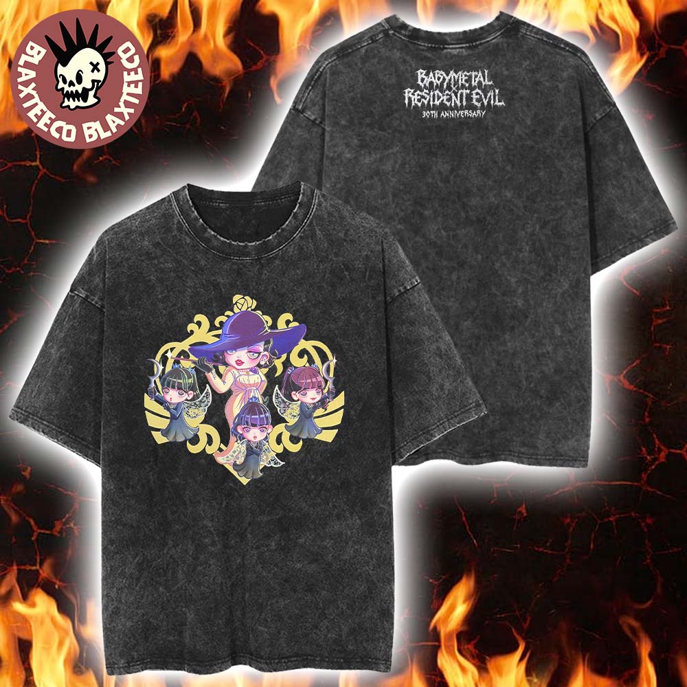 Babymetal x Resident Evil 30th Anniversary Merch The - Adult & Kids T-Shirts, Sweatshirts & Hoodies apparel design preview 1