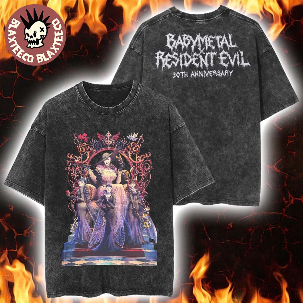 Babymetal x Resident Evil 30th Anniversary Merch The - Adult & Kids T-Shirts, Sweatshirts & Hoodies apparel design preview 1